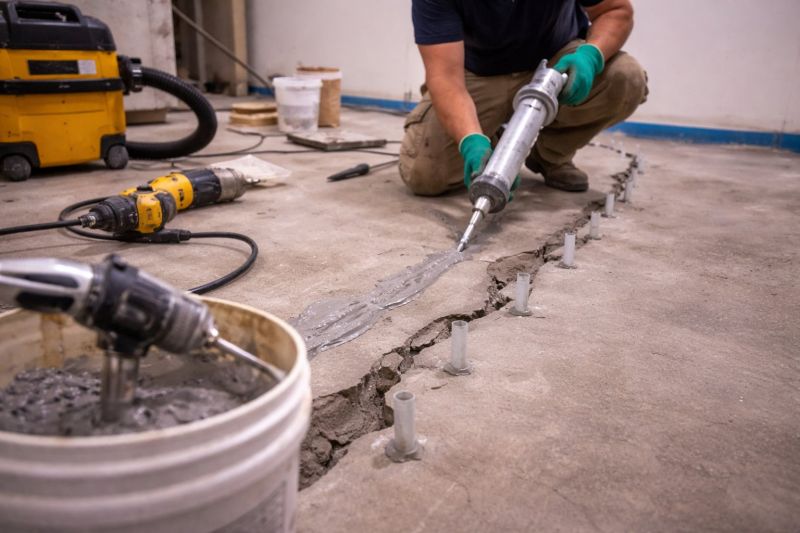 Cracked Basement Floor Repair in Miami Beach, FL