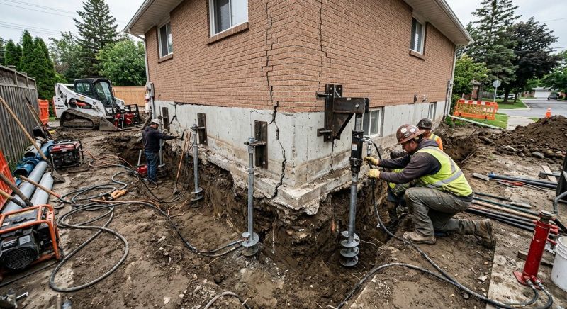 Sinking Foundation Repair in North Miami Beach, FL