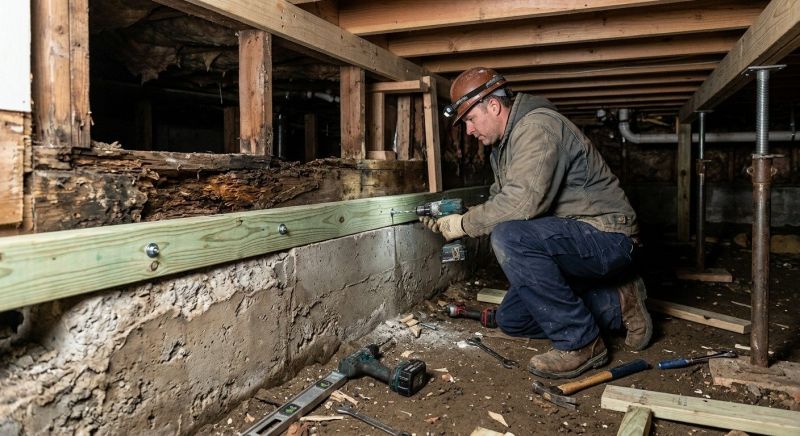 Sinking Foundation Repair in North Miami Beach, FL